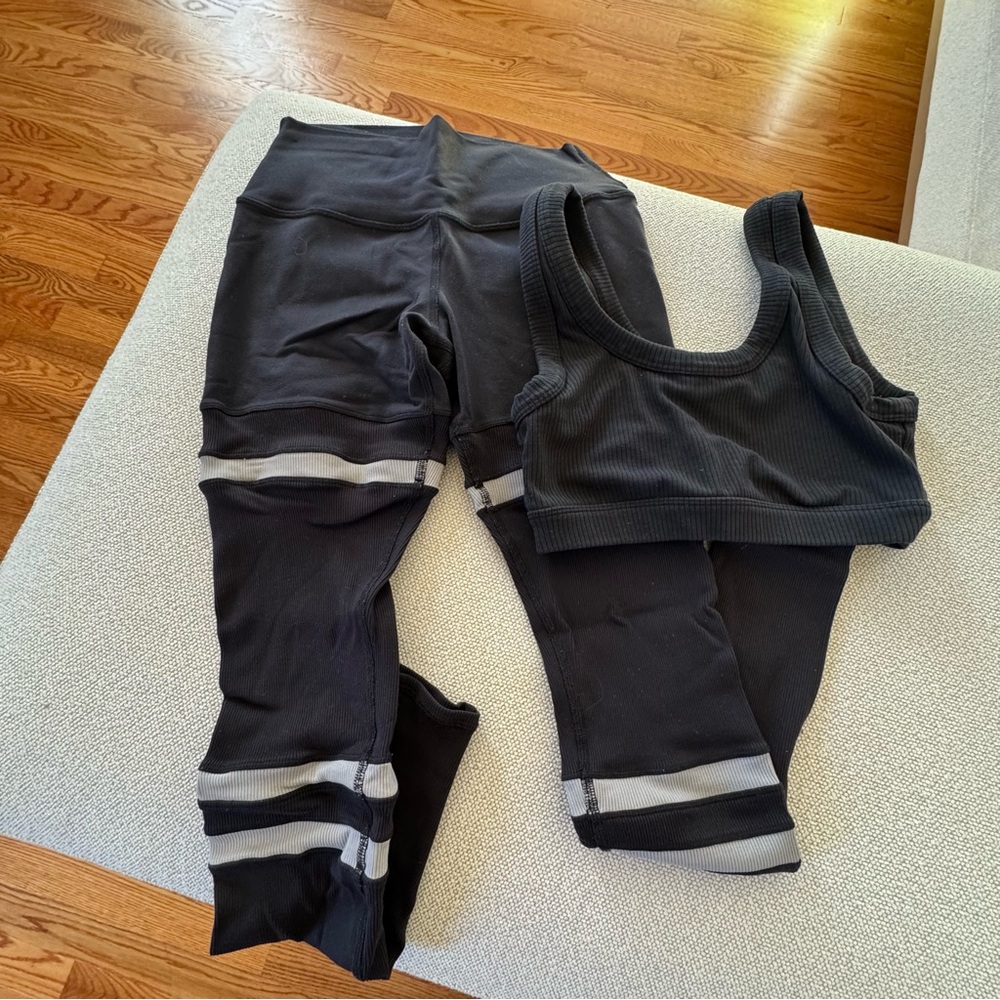 Alo | Black & White Leggings | Size S